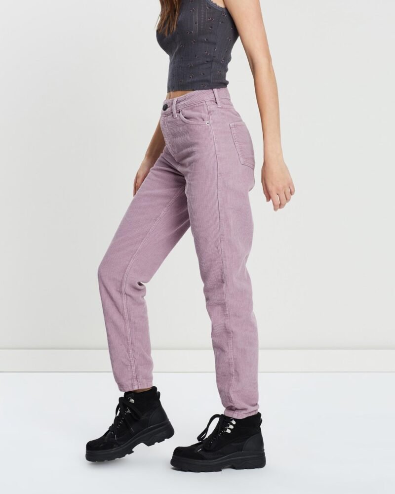 Women's  Corduroy Mom Jeans - Image 2