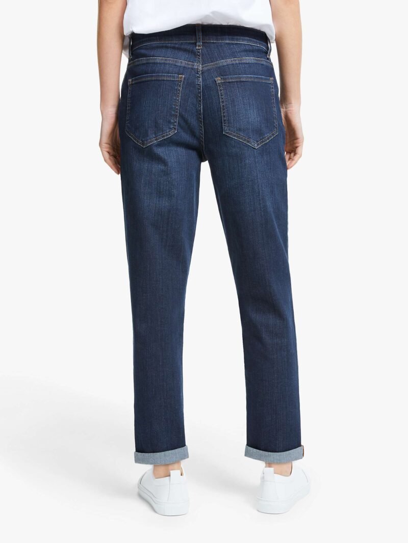 Women's Boyfriend Jeans, Azurite Blue - Image 2