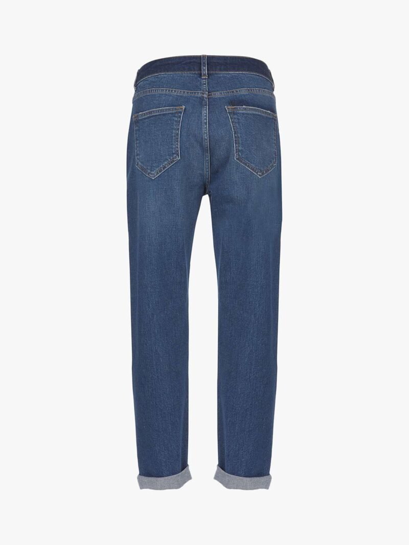 Women's Boyfriend Jeans, Blue - Image 3