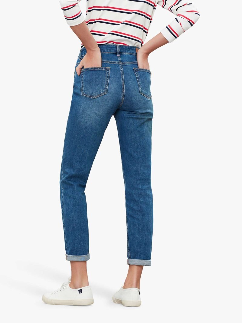 Women's Girlfriend Jeans, Mid Blue - Image 2