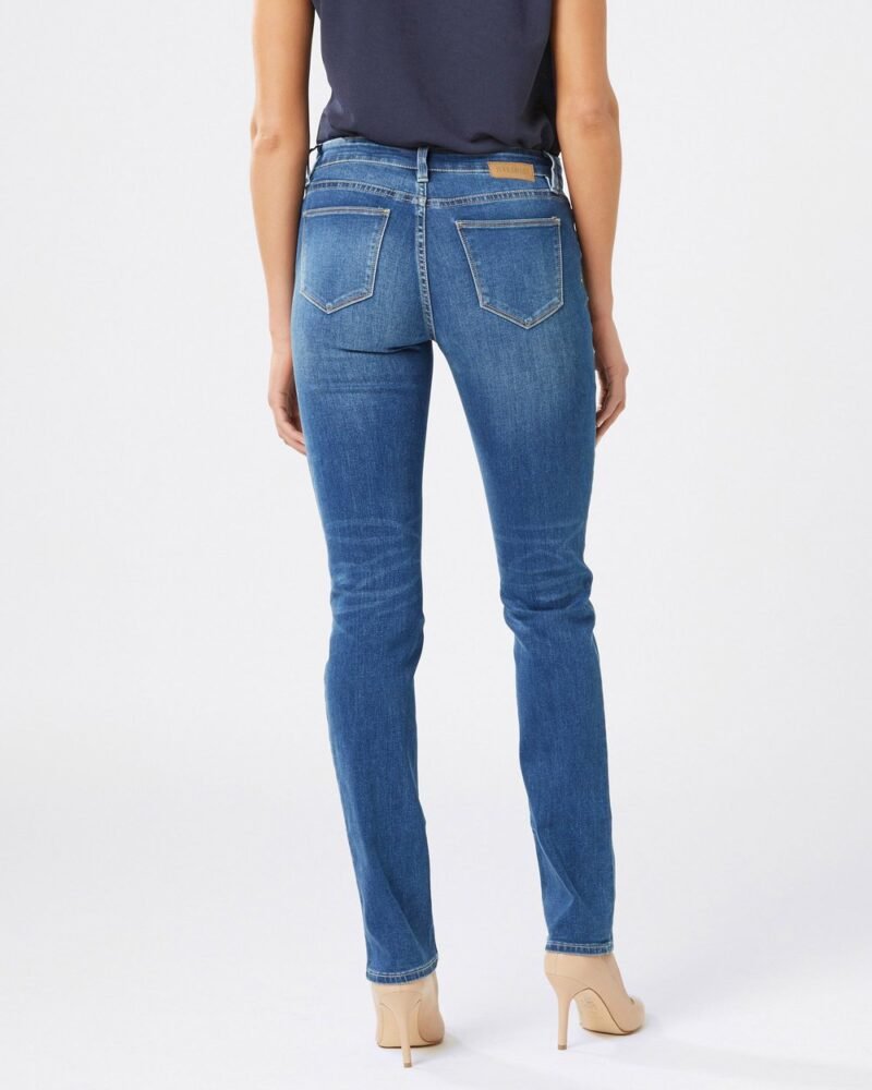 Women's Slim Straight Jeans Lake Blue - Image 2