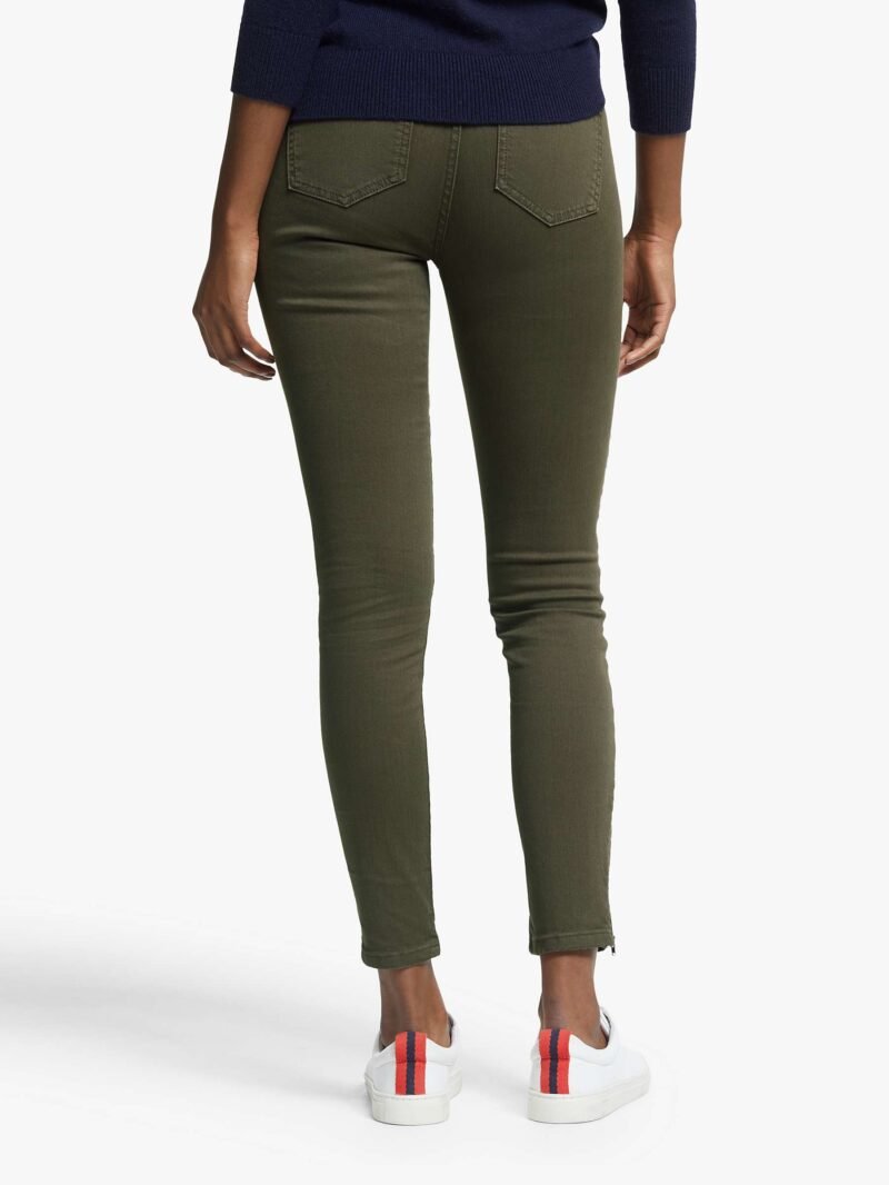 Women's Super Skinny Biker Jeans, Classic Khaki - Image 2