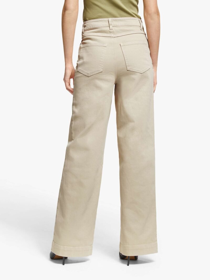 Women's Wide Leg Jeans, Safari - Image 2