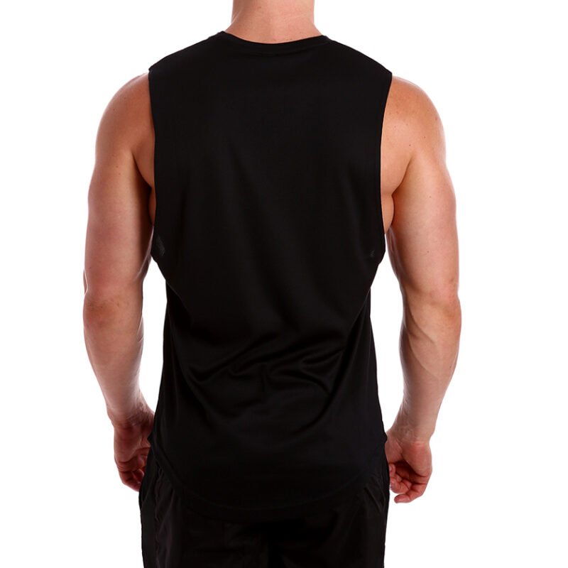 2 PACK Men's POLY DEEP CUT Top tank Singlet - Image 2