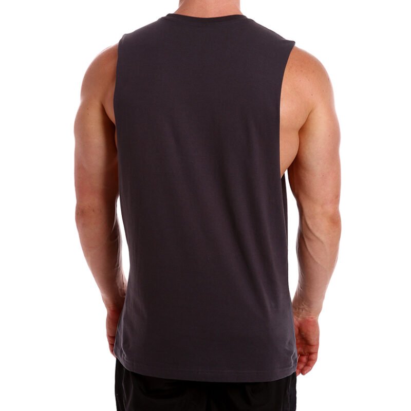 Men's Deep Cut RAW MUSCLE tank Singlet - Image 2