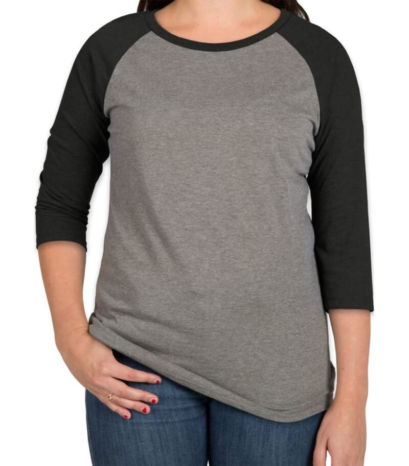 Women's Tri‑Blend Baseball Raglan T shirts - Image 8