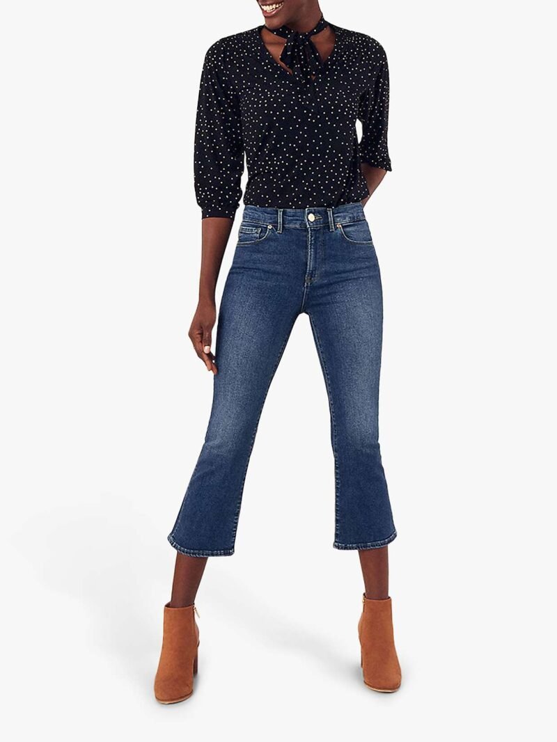 Women's Bootcut Jeans, Dark Wash - Image 3