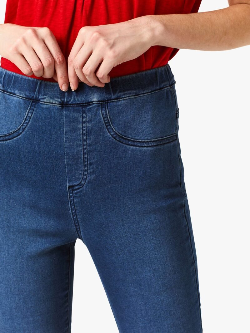 Women's Cropped Jeggings, Light Denim - Image 3