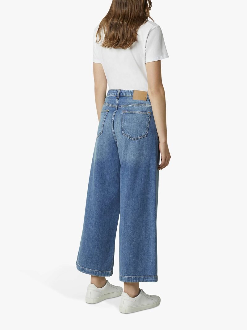 Women's Denim Culotte Jeans, Mid Vintage - Image 3