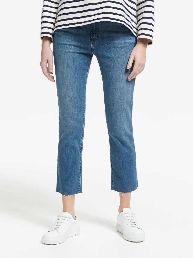 Women's High Rise Straight Cropped Jeans - Image 3