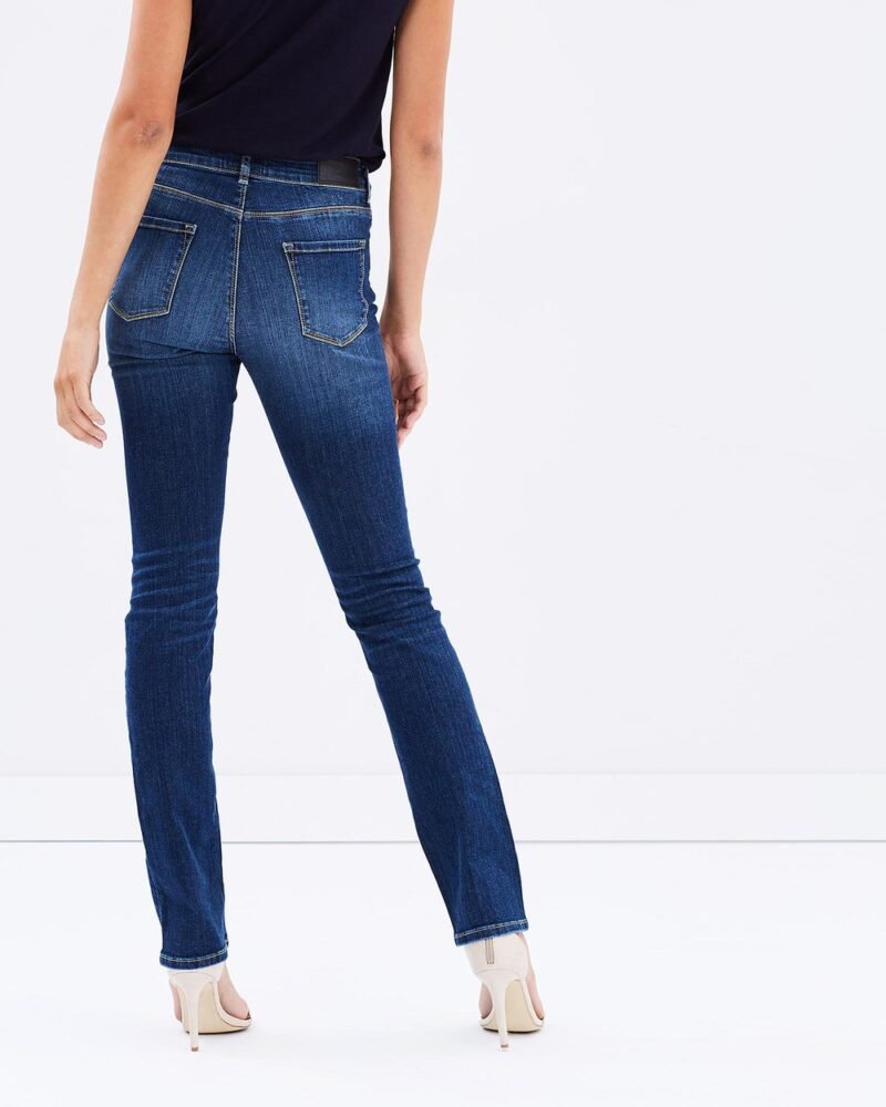 Women's High Rise Straight Jeans - Image 3