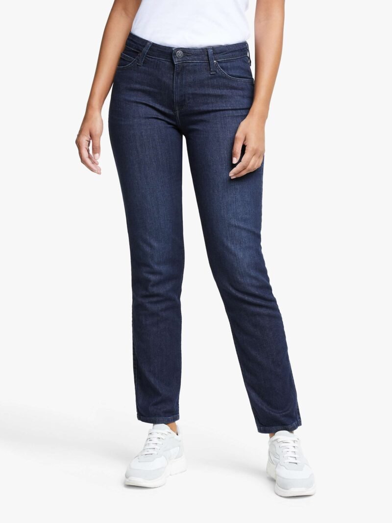 Women's High Waisted Jeans, Blue - Image 3