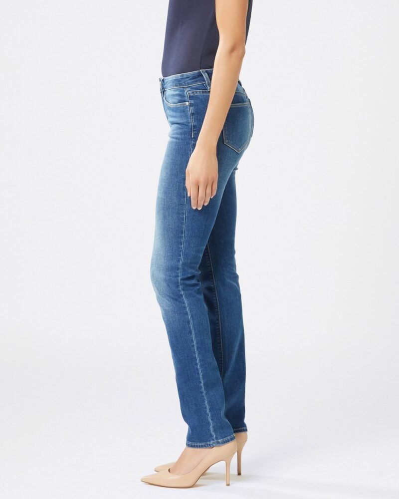 Women's Slim Straight Jeans Lake Blue - Image 3