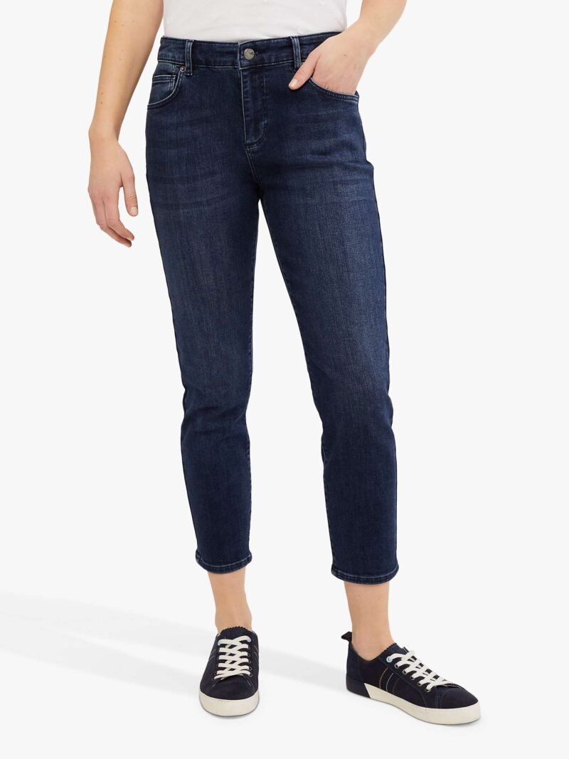 Women's Straight Cropped Jeans, Mid Denim - Image 3