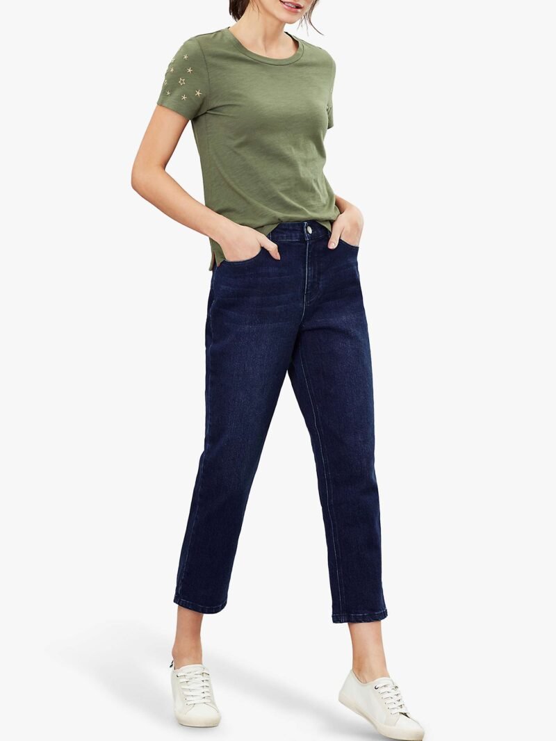 Women's Straight Leg Jeans, Indigo - Image 3