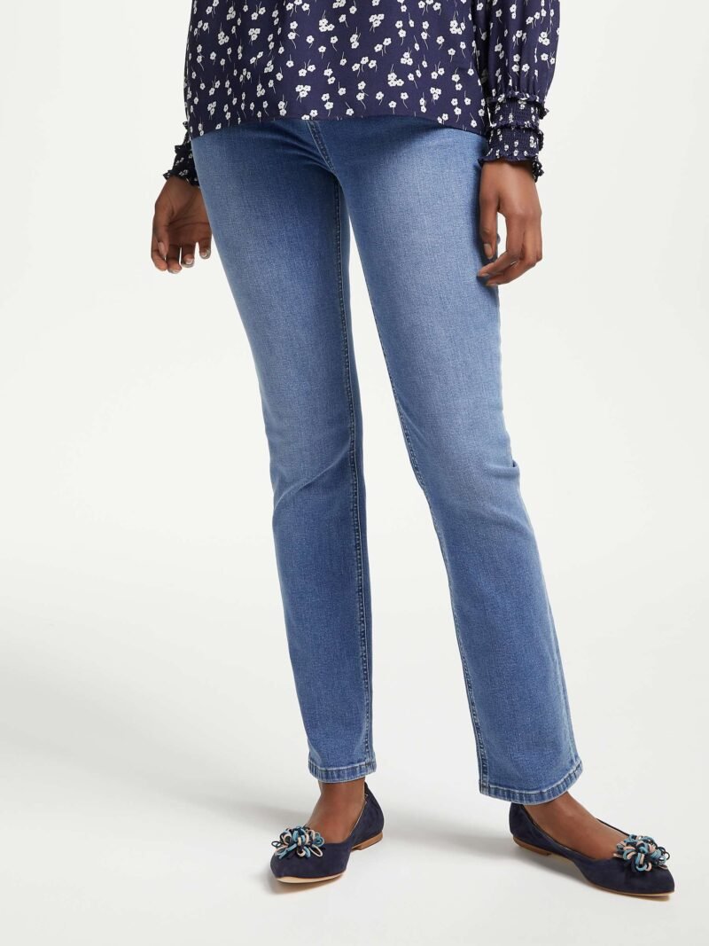 Women's Straight Leg Jeans, Vintage Blue - Image 3