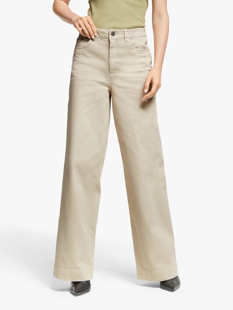 Women's Wide Leg Jeans, Safari - Image 3