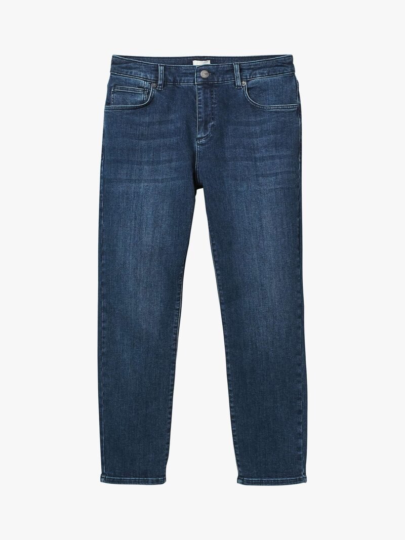 Women's Straight Cropped Jeans, Mid Denim - Image 4