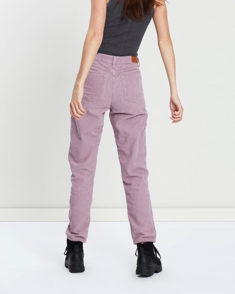 Women's  Corduroy Mom Jeans - Image 4