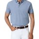 Men's Woven Collar Cotton Polo Shirt 2022