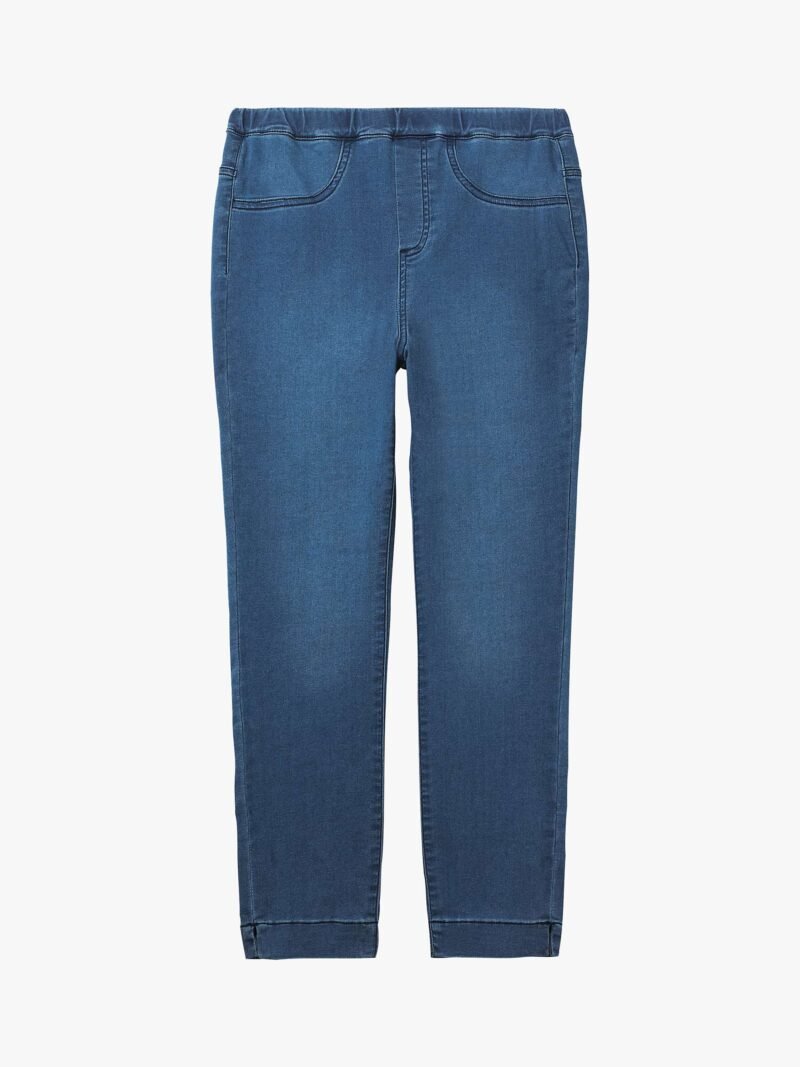 Women's Cropped Jeggings, Light Denim - Image 4