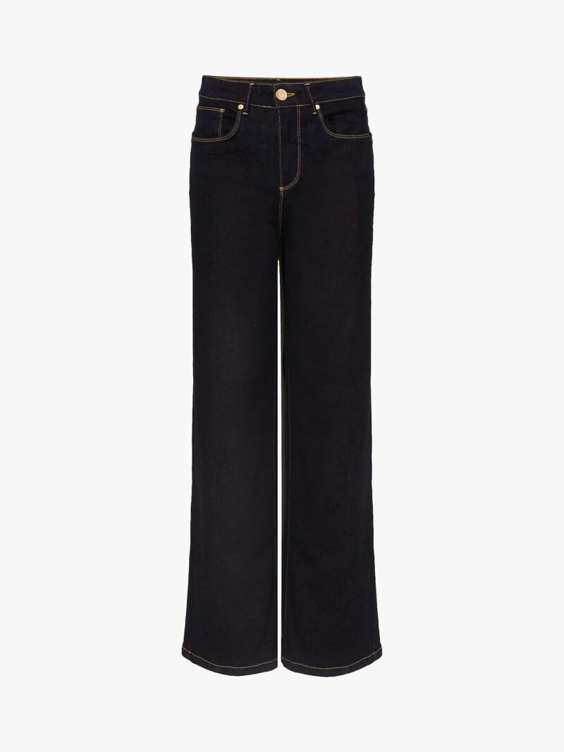 Women's Wide Leg Jeans, Indigo - Image 5