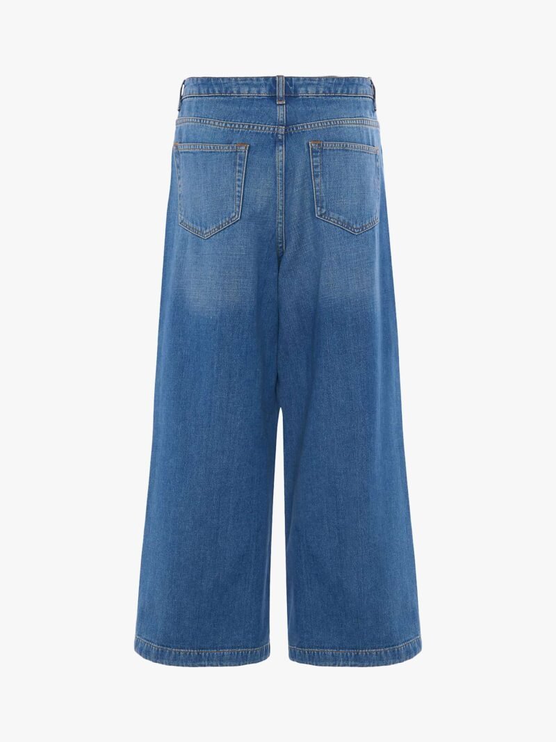 Women's Denim Culotte Jeans, Mid Vintage - Image 6