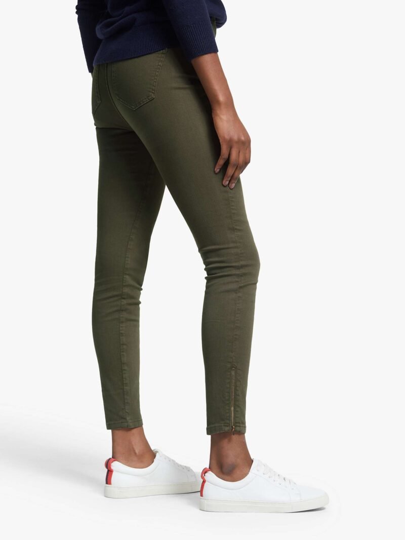 Women's Super Skinny Biker Jeans, Classic Khaki - Image 6