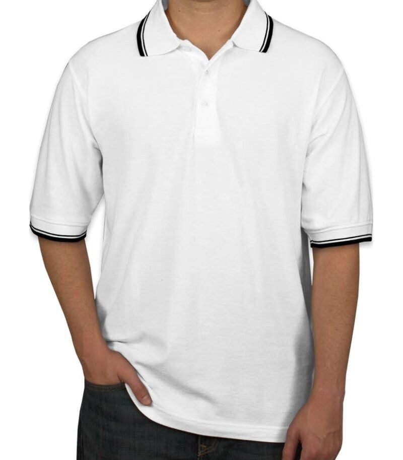 Men's Lightweight Polo with Tipped Collar