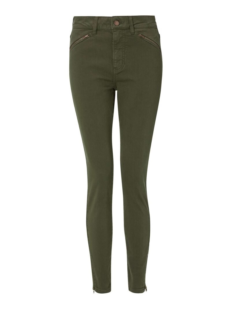 Women's Super Skinny Biker Jeans, Classic Khaki - Image 7