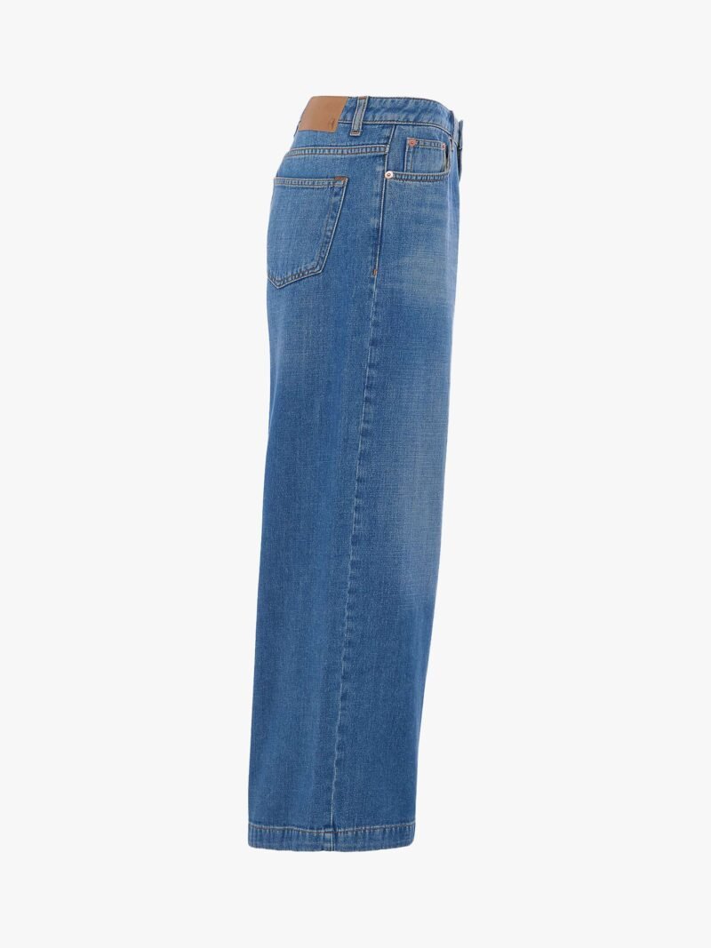 Women's Denim Culotte Jeans, Mid Vintage - Image 7