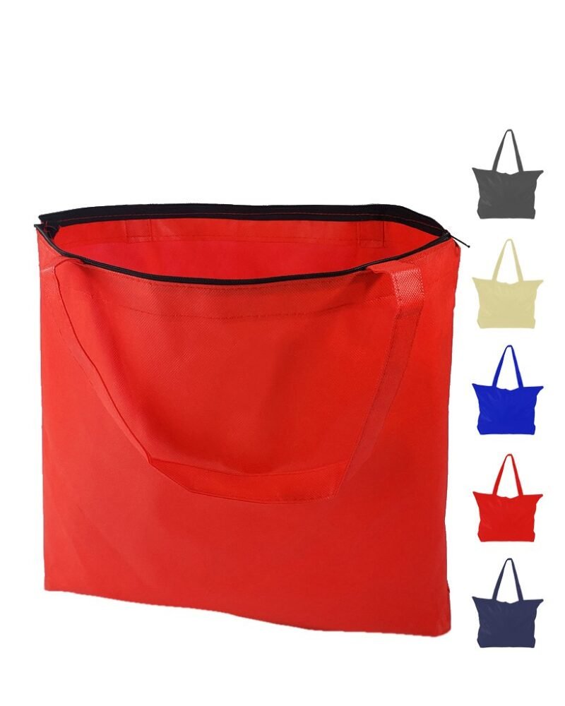 Zippered Convention Tote Bag with Gusset