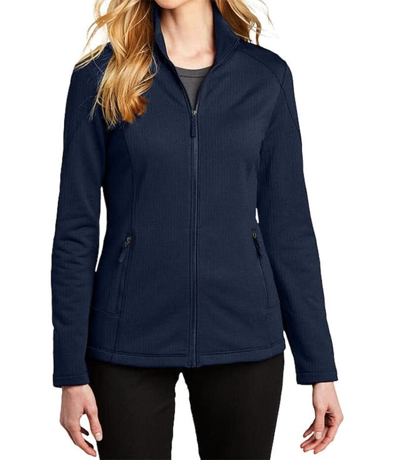 Women's Full Zip Grid Tech Fleece Jacket