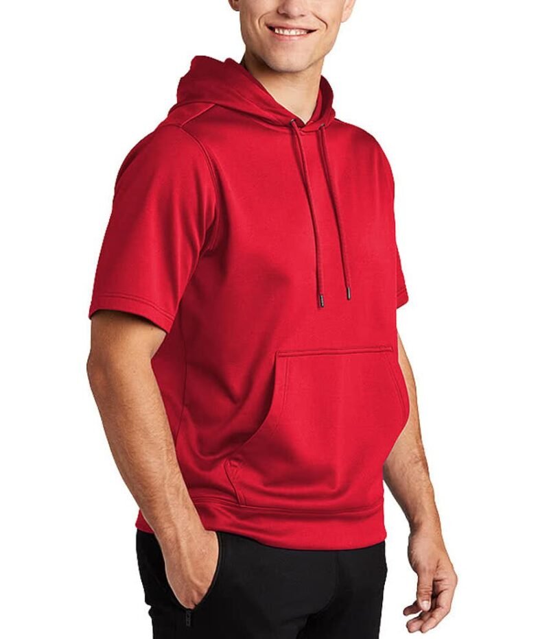 Men's Sport‑Wick Short Sleeve Pullover Hoodie