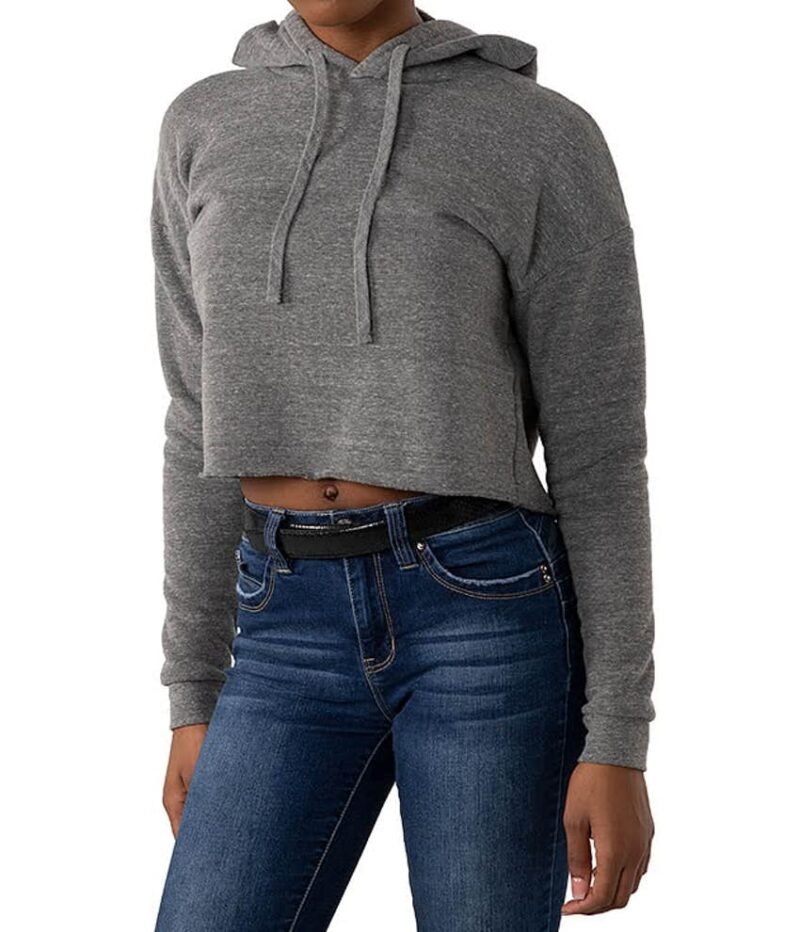 Women's Eco Tri‑Blend Cropped Hoodie