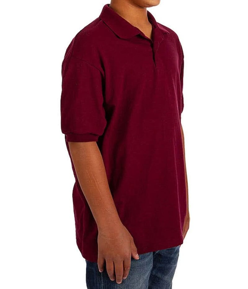 Boys Eco Smart 50% Cotton 50% Polyester Jersey Polo