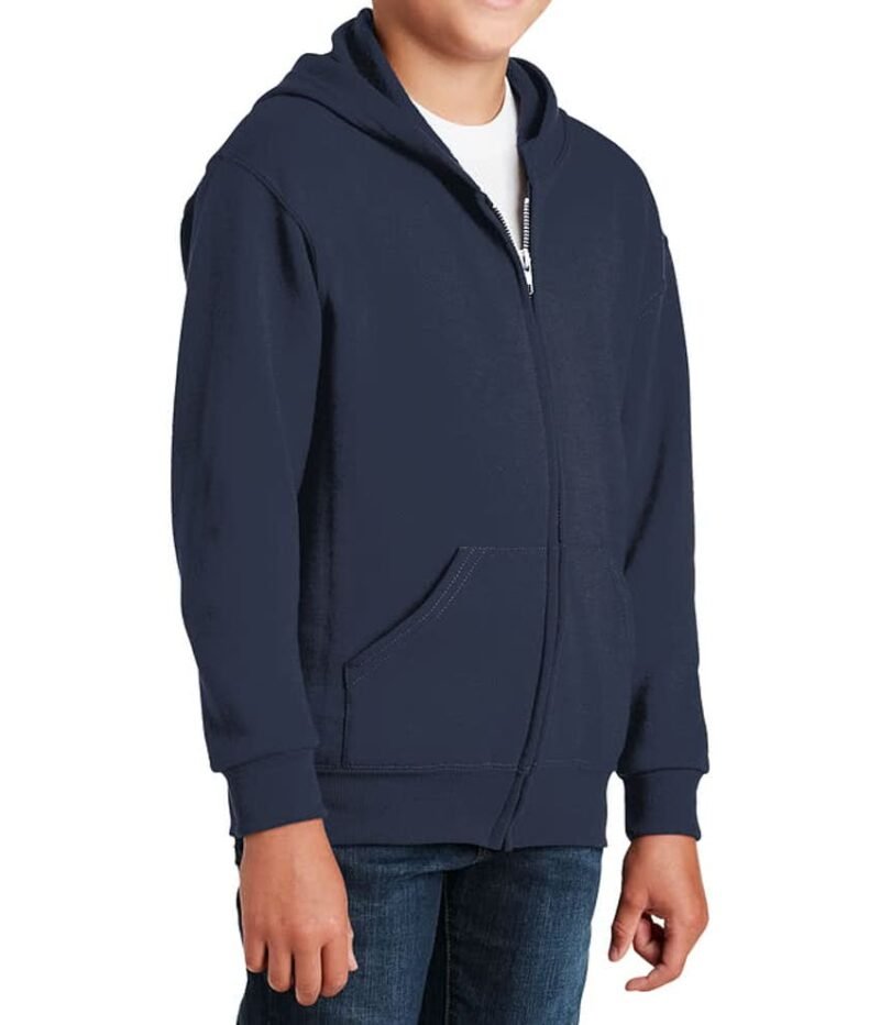 Boys 50% Cotton 50% Polyester Zip Hoodie