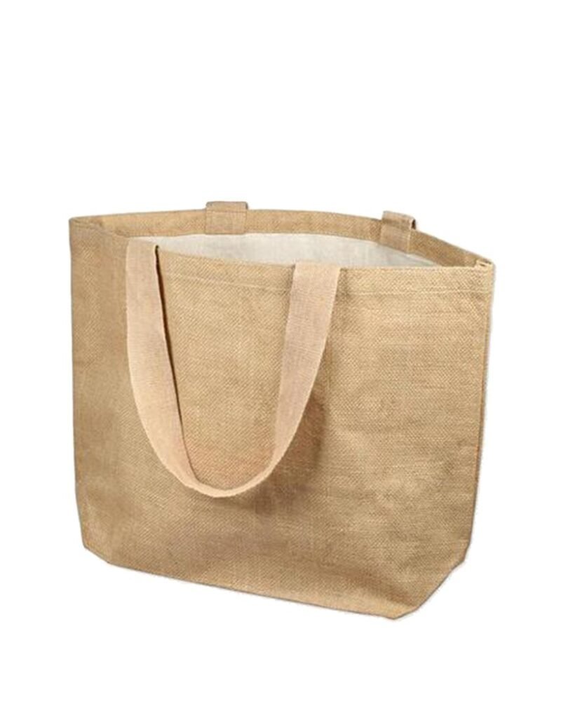 Daily Use Deluxe Jute Burlap Tote Bags with Cotton Interior