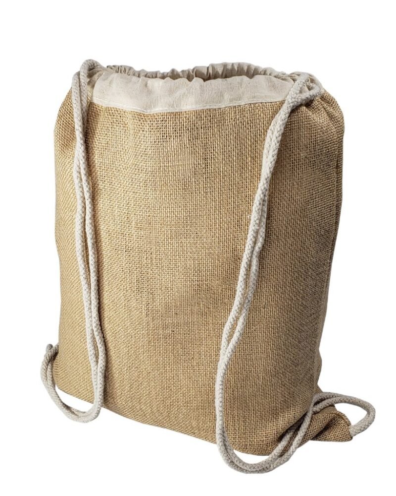 Jute Drawstring Bags Natural Burlap Backpacks