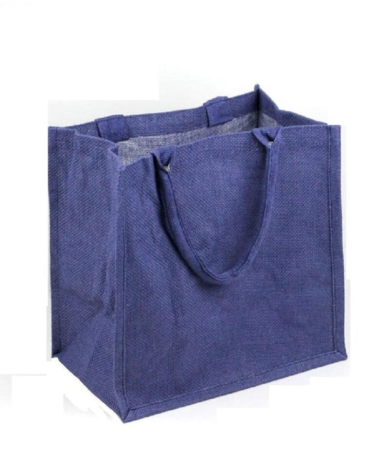 Square Burlap Bags -Jute Tote Bags W Deep Gusset