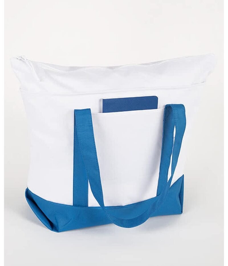 Large Poly Zippered Boat Tote - Image 2