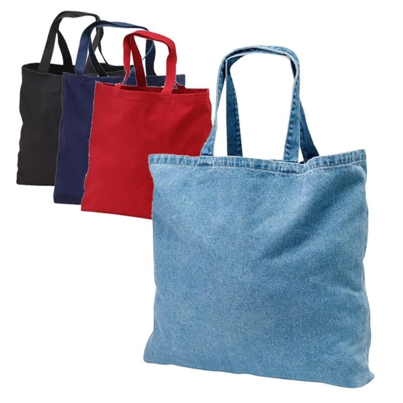 Heavy Cotton Denim Convention Tote Bag - Image 2