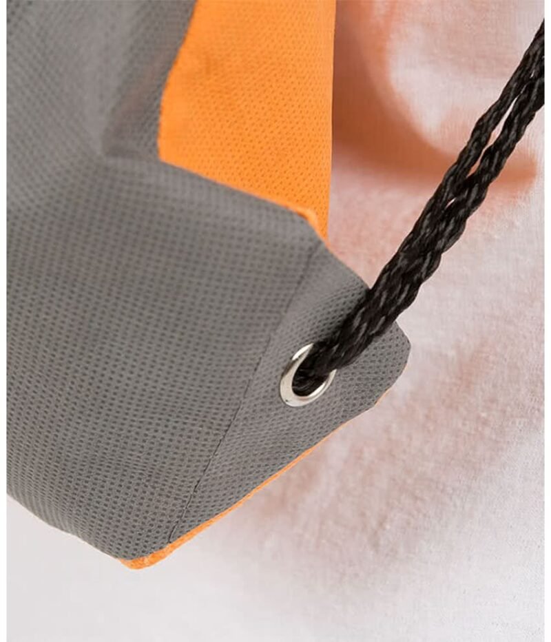 Promotional Non‑Woven Colorblock Drawstring Bag - Image 3