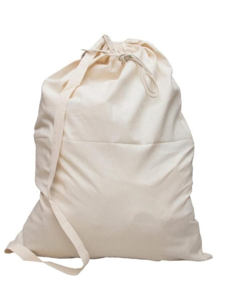 Premium Cotton Laundry Bags With Shoulder Strap - Image 2