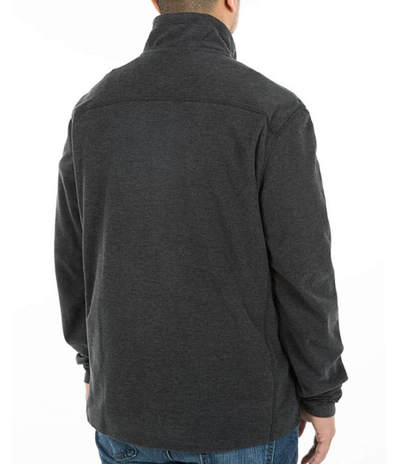 Men's Heather Quarter Zip Microfleece Pullover - Image 2