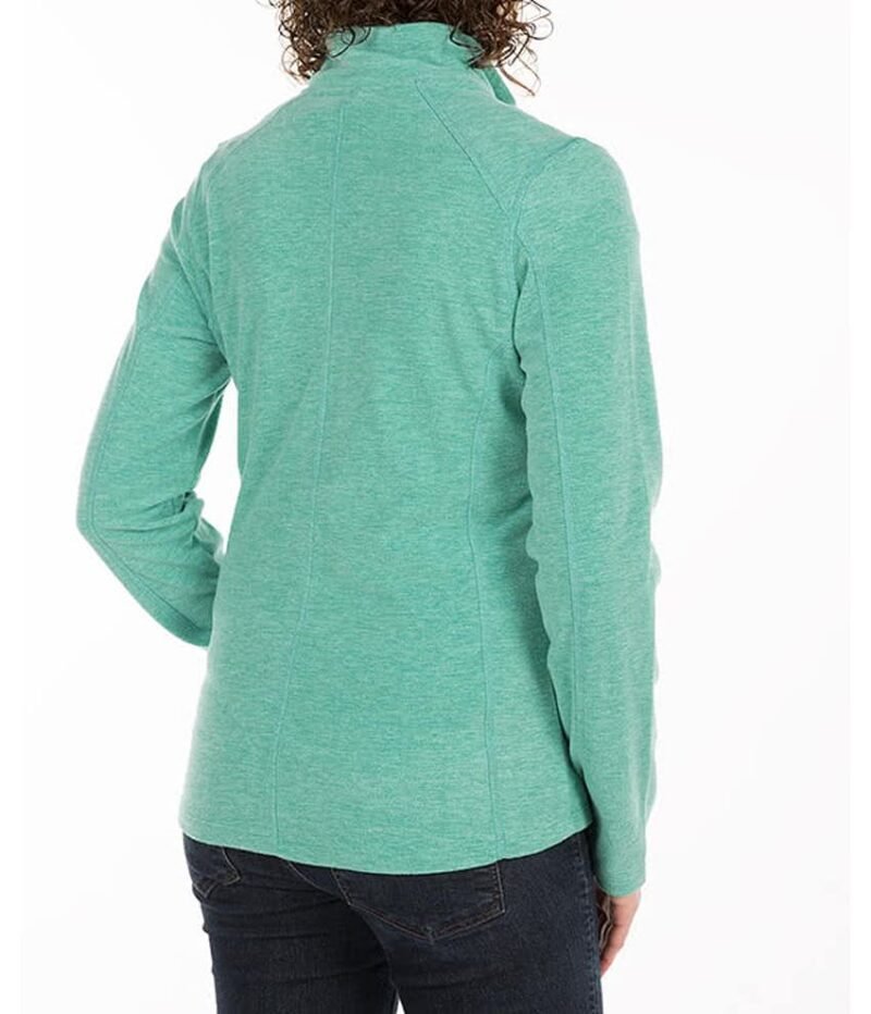 Women's Heather Microfleece Full Zip Jacket - Image 2