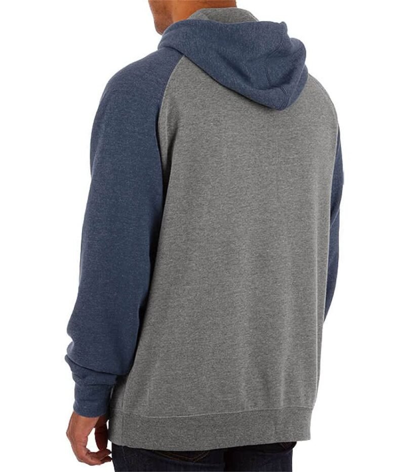 Men's Trading Heather Raglan Pullover Hoodie - Image 2