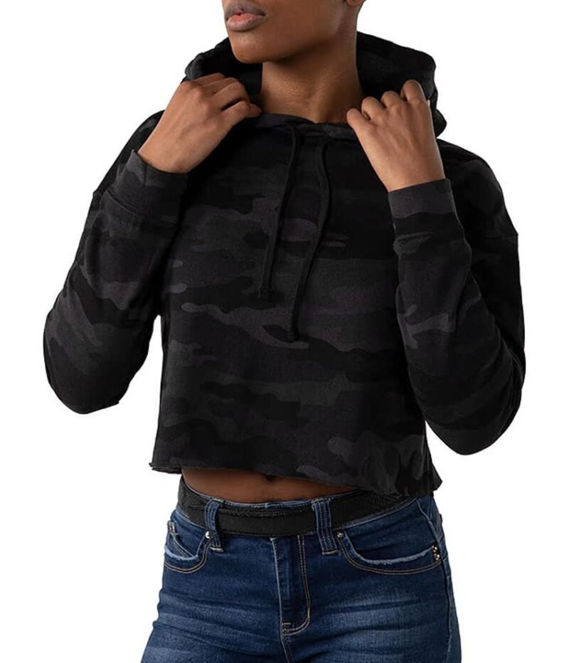 Women's Camo Cropped Hoodie