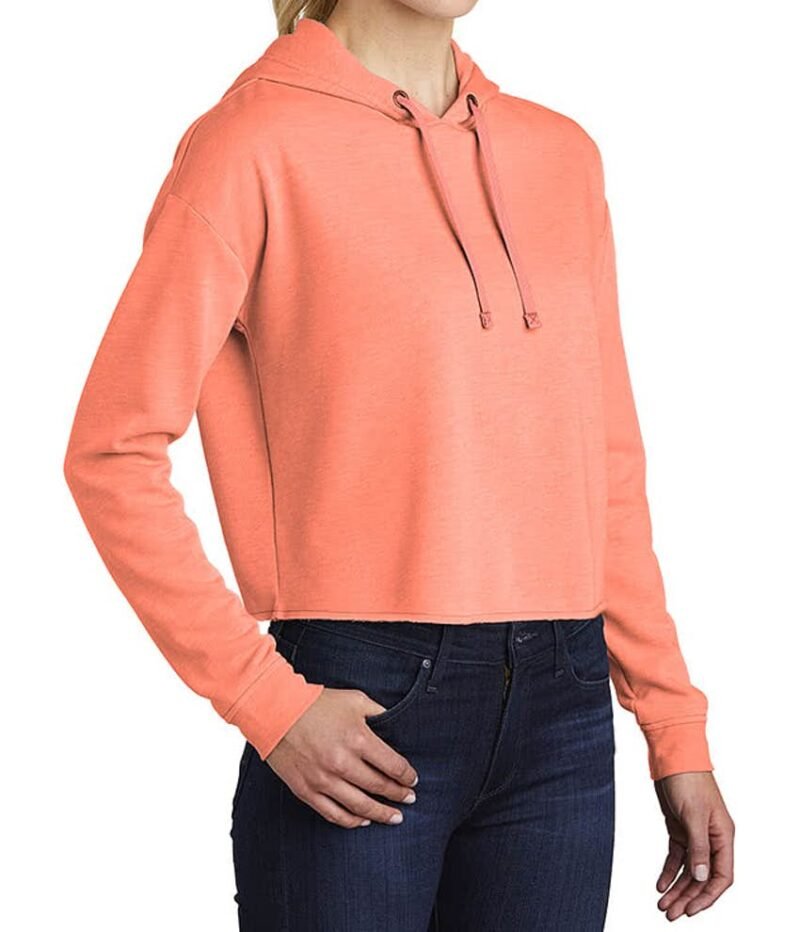 Women's Tri‑Blend Performance Cropped Hoodie - Image 2