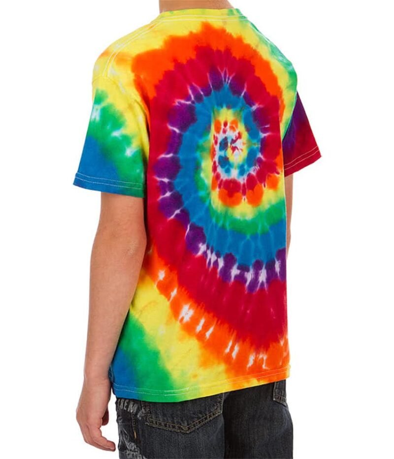 Boys 100% Cotton Rainbow Tie‑Dye T‑shirt - Image 2